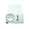 LogiLink USB-A-Wandladegerät 10,5 W, 2 Ports, mit Ladestation, Weiß
