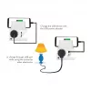 LogiLink USB-A-Wandladegerät 10,5 W, 2 Ports, mit Ladestation, Weiß