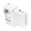 LogiLink USB-A-Wandladegerät 10,5 W, 2 Ports, mit Ladestation, Weiß