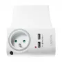 LogiLink USB-A-Wandladegerät 10,5 W, 2 Ports, mit Ladestation, Weiß