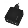 LogiLink USB-A Wandladegerät, 24W, 4-Port, 4x USB-A, Schwarz