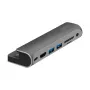 LOGILINK USB-C Docking Station, 7-Port, USB 3.2 Gen1, 100W PD, 4K HDMI, für iPad, Aluminium (UA0385)
