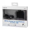 Logilink USB-Autoladegerät, 2+2 Ports, 24 W, schwarz