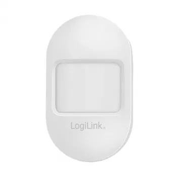 Logilink WiFi Smart PIR Motion Sensor, Tuya-kompatibel, 2,4 GHz, 120° Erkennung, 8 m Reichweite, Weiß