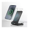 Logilink Wireless Quick Charging Stand 15 W, Doppelspule, schwarz