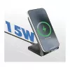 Logilink Wireless Quick Charging Stand 15 W, Doppelspule, schwarz