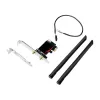 LogiLink WL0248 PCI-Express Wi-Fi 6E AX5400 Tri-Band-Karte mit Bluetooth 5.2, 2,4/5/6 GHz, 2x abnehmbare 5-dBi-Antennen, Intel AX210, WPA3, Windows 10/11 & Linux