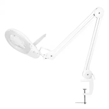 LogiLink WZ0058 LED-Vergrößerungslampe mit Echtglaslinse 127 mm 5 Dioptrien Weiß