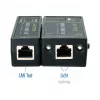 LOGILINK WZ0080 LAN-Kabeltester & PoE-Finder mit Magnet, Taschenlampe, hintergrundbeleuchtetem LCD, 300 m Reichweite