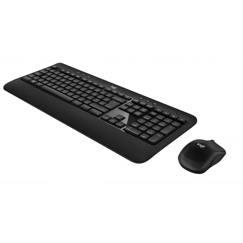 Logitech Advanced Combo Kabelloses Tastatur- und Maus-Set - Schwarz