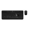 Logitech Advanced Combo Kabelloses Tastatur- und Maus-Set - Schwarz
