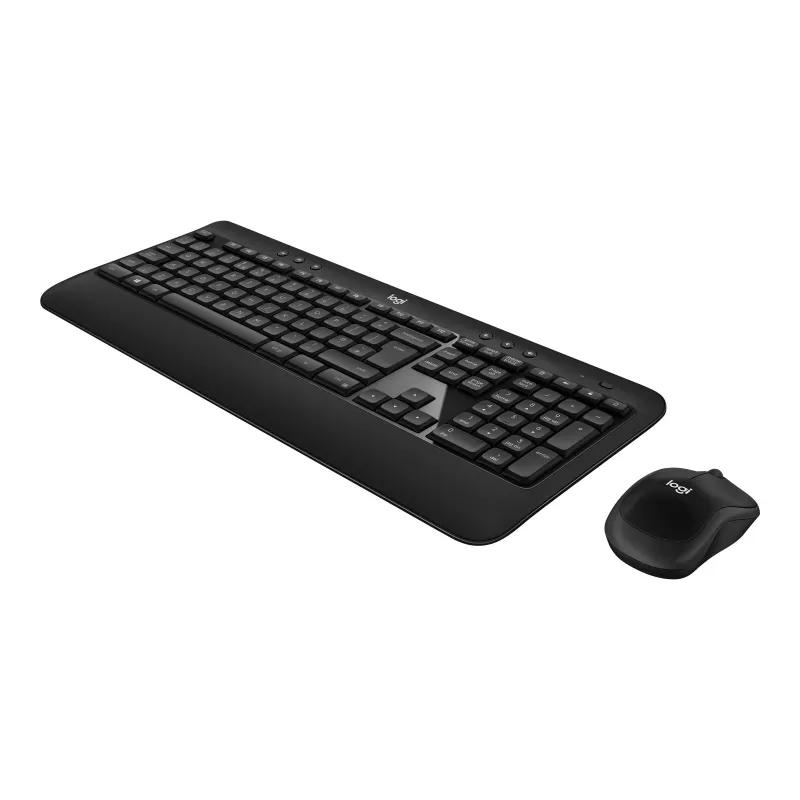 Logitech Advanced Combo Kabelloses Tastatur- und Maus-Set - Schwarz
