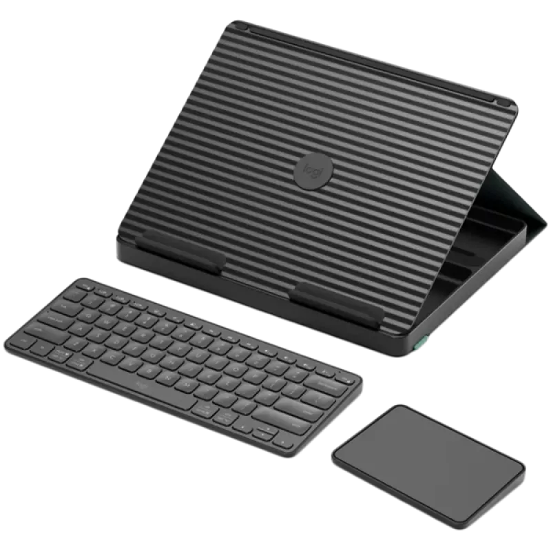 Logitech Casa Pop-Up Desk - Tragbares Tastatur- und Touchpad-Set