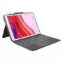 Logitech Combo Touch Tastatur und Folio Hülle mit Trackpad für Apple 10,2-Zoll iPad (7., 8., 9. Generation) - Graphit - UK Layout