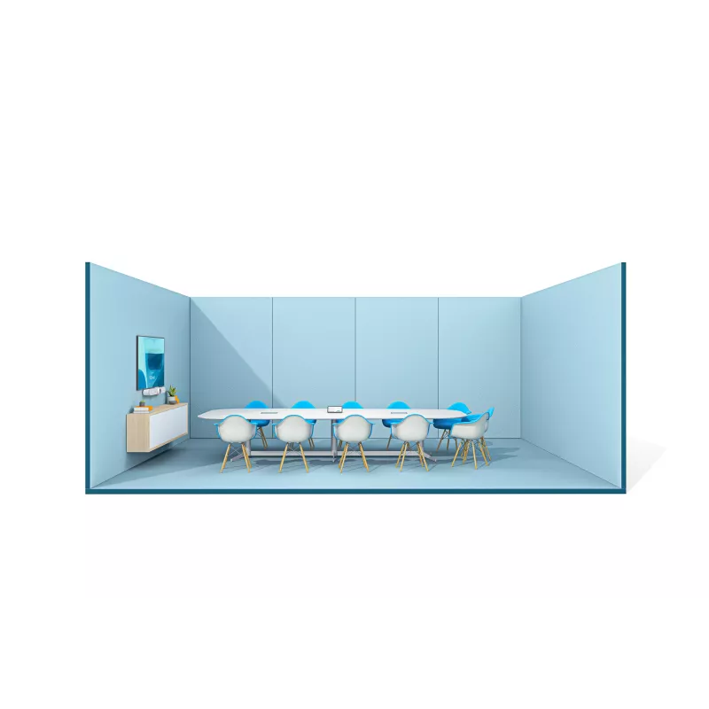 Logitech ConferenceCam Rally Bar White - 4K UHD Videokonferenz-Bar mit 15-fach Zoom, 6 Beamforming-Mikrofonen, KI-Auto-Framing