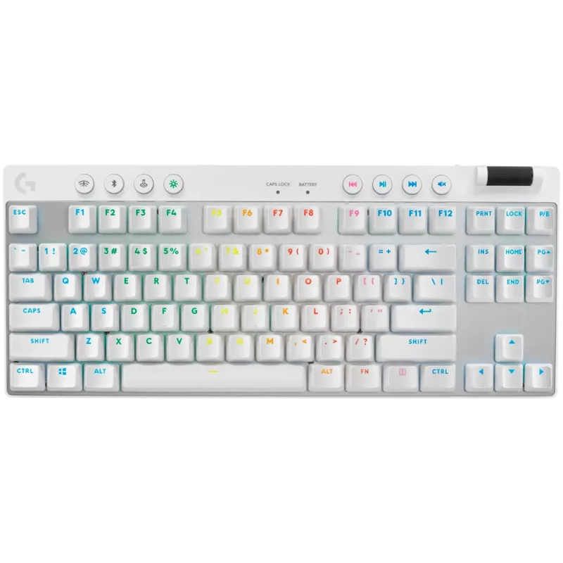 Logitech G PRO X TKL Wireless Mechanical Gaming Keyboard - Nordic Layout (QWERTY) - LIGHTSYNC RGB - GX Brown Tactile Switches - Schwarz