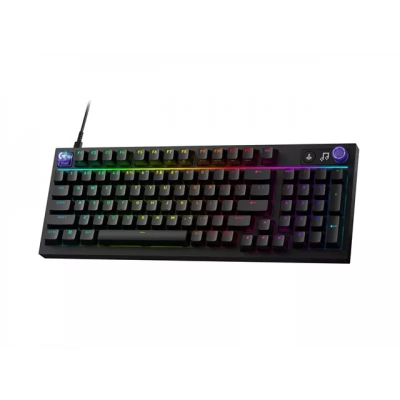 Logitech G316 X 98 Gaming-Tastatur - Schwarz - US-Englisches Layout - Kabelgebunden USB
