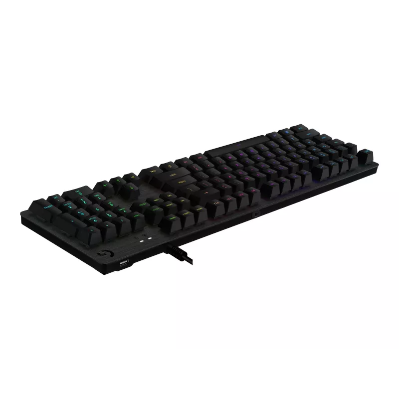 Logitech G512 Carbon Mechanische Gaming-Tastatur - GX Brown Tactile, LIGHTSYNC RGB, USB-Passthrough, Flugzeugaluminium, Vollgröße