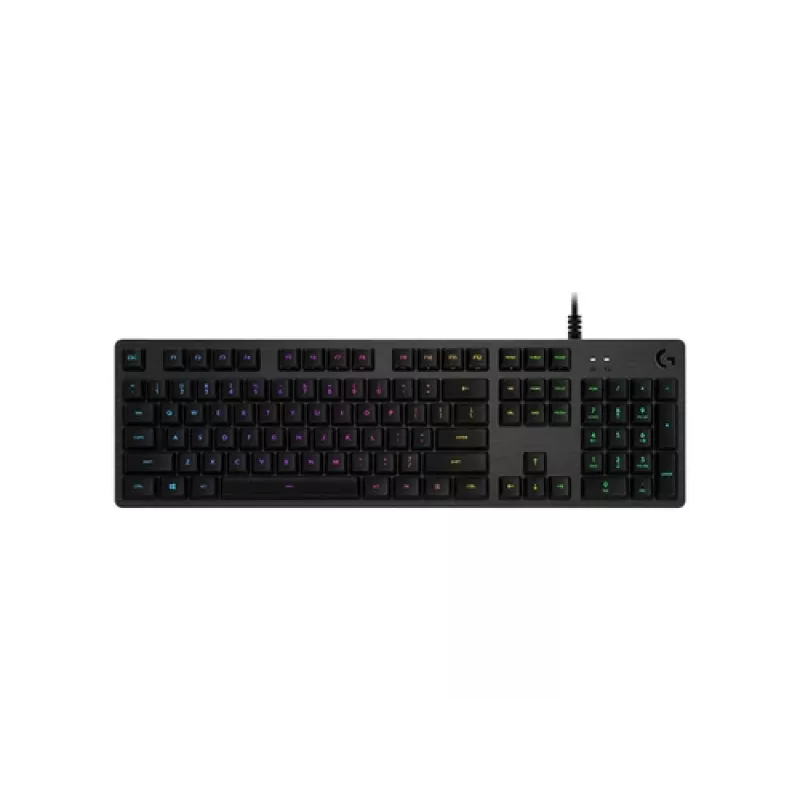 Logitech G512 Carbon Mechanische Gaming-Tastatur - GX Brown Tactile, LIGHTSYNC RGB, USB-Passthrough, Flugzeugaluminium, Vollgröße
