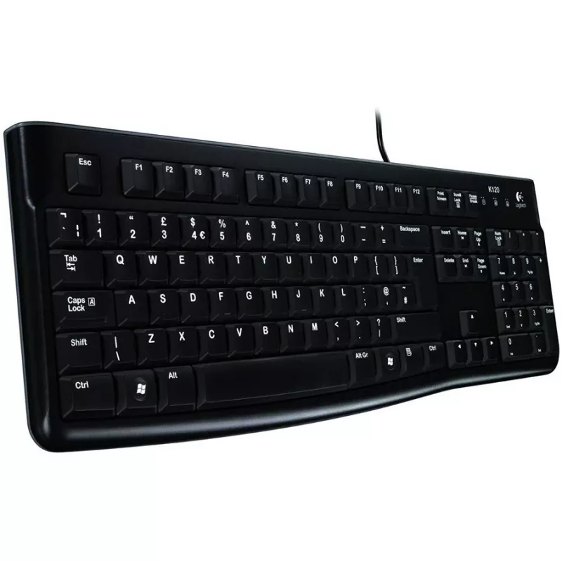 Logitech K120 for Business USB-Tastatur, kabelgebunden, Vollformat, Schwarz