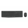 Logitech MK235 Kabelloses Tastatur- und Maus-Set, 2,4 GHz RF, QWERTZ-Layout, Schwarz, USB-Empfänger – 920-008031