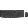 Logitech MK235 Kabelloses Tastatur- und Maus-Set, 2,4 GHz RF, QWERTZ-Layout, Schwarz, USB-Empfänger – 920-008031