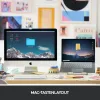 Logitech MX Keys Mini for Mac - Kabellose Tastatur - Hintergrundbeleuchtung - Space Grau