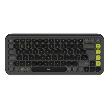 Logitech POP Icon Keys Kabellose Kompakte Mechanische Tastatur, Blast Yellow
