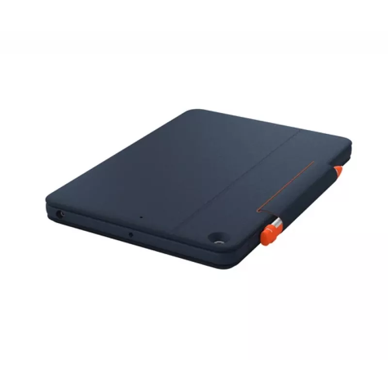 Logitech Rugged Combo 3 Touch for Education - Tastatur- und Folio-Case - mit Trackpad - Apple Smart Connector - AZERTY - Französisch - Classic Blue - für Bildungseinrichtungen - für Apple 10,2-Zoll-iPad