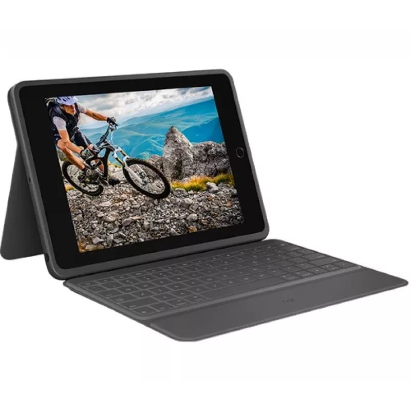Logitech Rugged Folio Graphite Keyboard Case für iPad 7/8/9