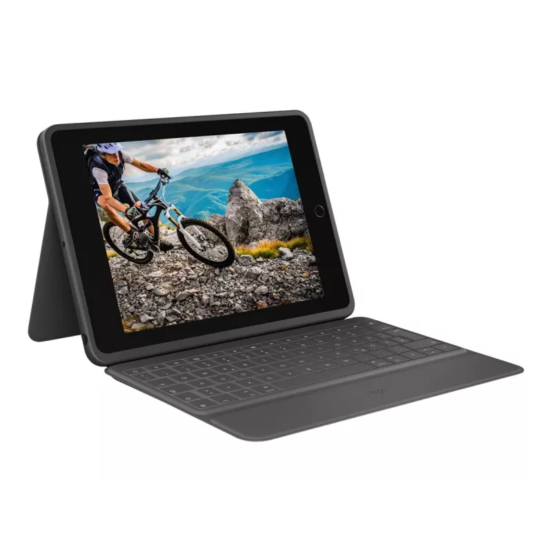 Logitech Rugged Folio Graphite Keyboard Case für iPad 7/8/9