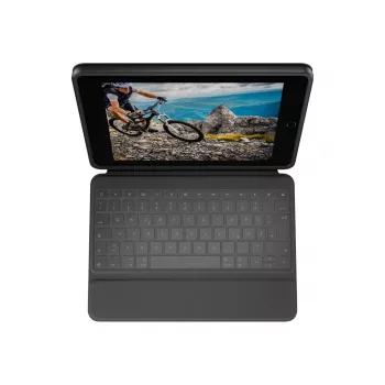 Logitech Rugged Folio Graphite Keyboard Case für iPad 7/8/9