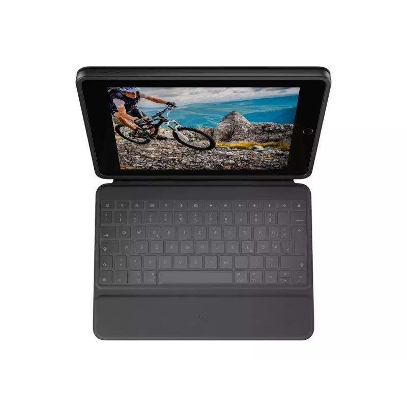 Logitech Rugged Folio Graphite Keyboard Case für iPad 7/8/9