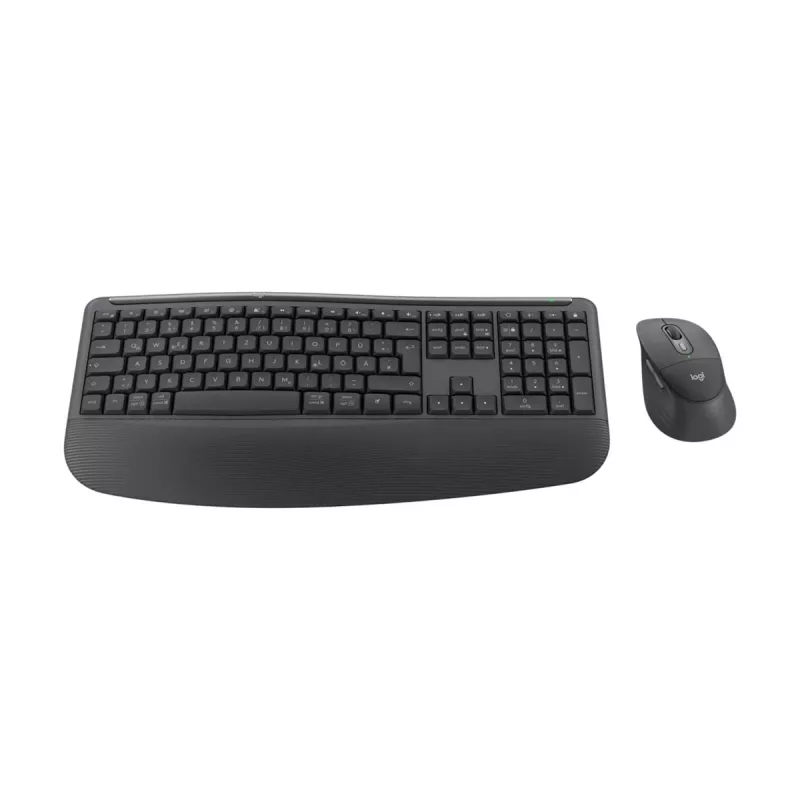 Logitech Signature Comfort Plus Combo MK880 for Business - Tastatur- und Maus-Set - Full Size - mit LED-Akkuanzeige - Kabellos - USB-C, Bluetooth LE - QWERTZ - Deutsch - Graphit
