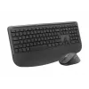 Logitech Signature Comfort Plus Combo MK880 for Business - Tastatur- und Maus-Set - Full Size - mit LED-Akkuanzeige - Kabellos - USB-C, Bluetooth LE - QWERTZ - Deutsch - Graphit
