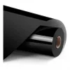 LOKLiK Permanent haftende Vinylfolie glänzend Schwarz 30,5 x 180 cm (12 inch x 6 ft) - 1 Rolle