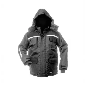 Lange Winterjacke Arctic Grey/Black WJ-8924 L