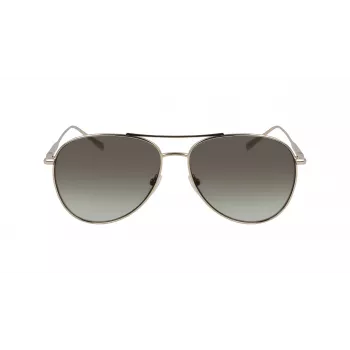 LONGCHAMP LO139S712 Damen Butterfly-Sonnenbrille - Schwarzer Rahmen, graue Gradientengläser 59mm