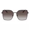 Longchamp LO173S5715001 Damen-Sonnenbrille - Schwarzer Rahmen, Graue Gläser, 57 mm