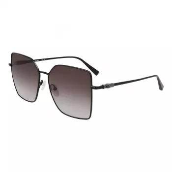 Longchamp LO173S5715001 Damen-Sonnenbrille - Schwarzer Rahmen, Graue Gläser, 57 mm