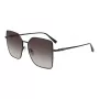 Longchamp LO173S5715001 Damen-Sonnenbrille - Schwarzer Rahmen, Graue Gläser, 57 mm