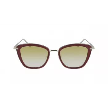 Longchamp LO638S-611 Damen Cat-Eye-Sonnenbrille, Havanna-Rahmen, braune Verlaufsgläser, 52 mm