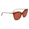 Longchamp LO729S Damen Cat-Eye-Sonnenbrille Havana Braun Gradient 55/17/140