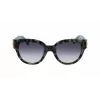 LONGCHAMP LO733S Damen rechteckige Acetat-Sonnenbrille Havana Braun Verlauf 52mm