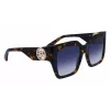 LONGCHAMP LO734S-430 Damen Geometrische Sonnenbrille Havana Acetat Verlauf Braun Glas 53mm