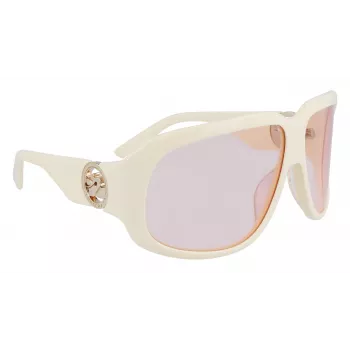 Longchamp LO736S-109 Damen übergroße eckige Sonnenbrille Havana Braun Verlauf