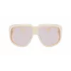 Longchamp LO736S-109 Damen übergroße eckige Sonnenbrille Havana Braun Verlauf