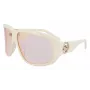Longchamp LO736S-109 Damen übergroße eckige Sonnenbrille Havana Braun Verlauf