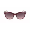 Longchamp LO738S Damensonnenbrille – Havanna-Acetatrahmen, braune Gradientengläser, UV400, 53/18/140 mm