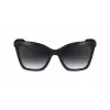 LONGCHAMP LO742S-001 Damen-Sonnenbrille - Schwarzer Rahmen, Verlaufsgläser Grau, 54 mm